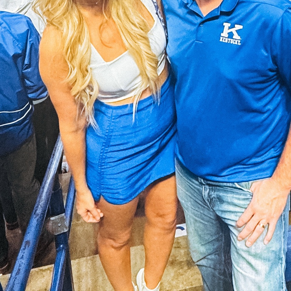 Zara royal blue mini skirt